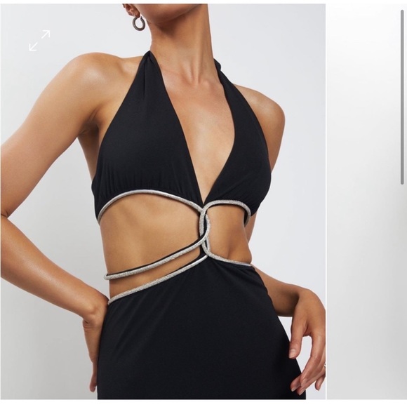 NEW MESHKI BLACK DRESS - Picture 7 of 11